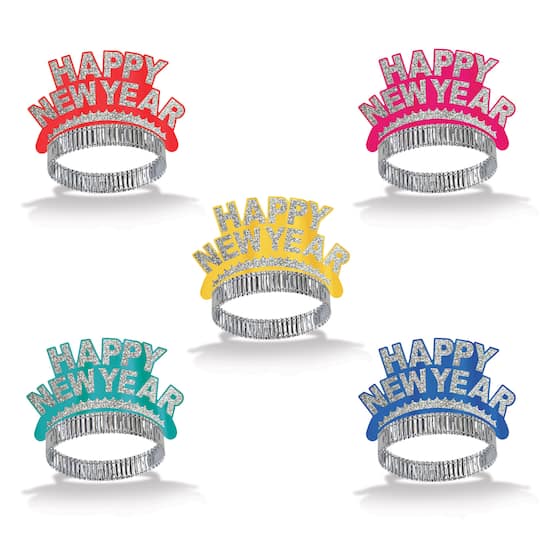 Beistle Happy New Year Tiaras, 50ct.
